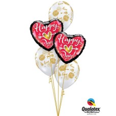 Bouquet 693 Golden Hearts & Roses Valentine #21630-2 55248-3